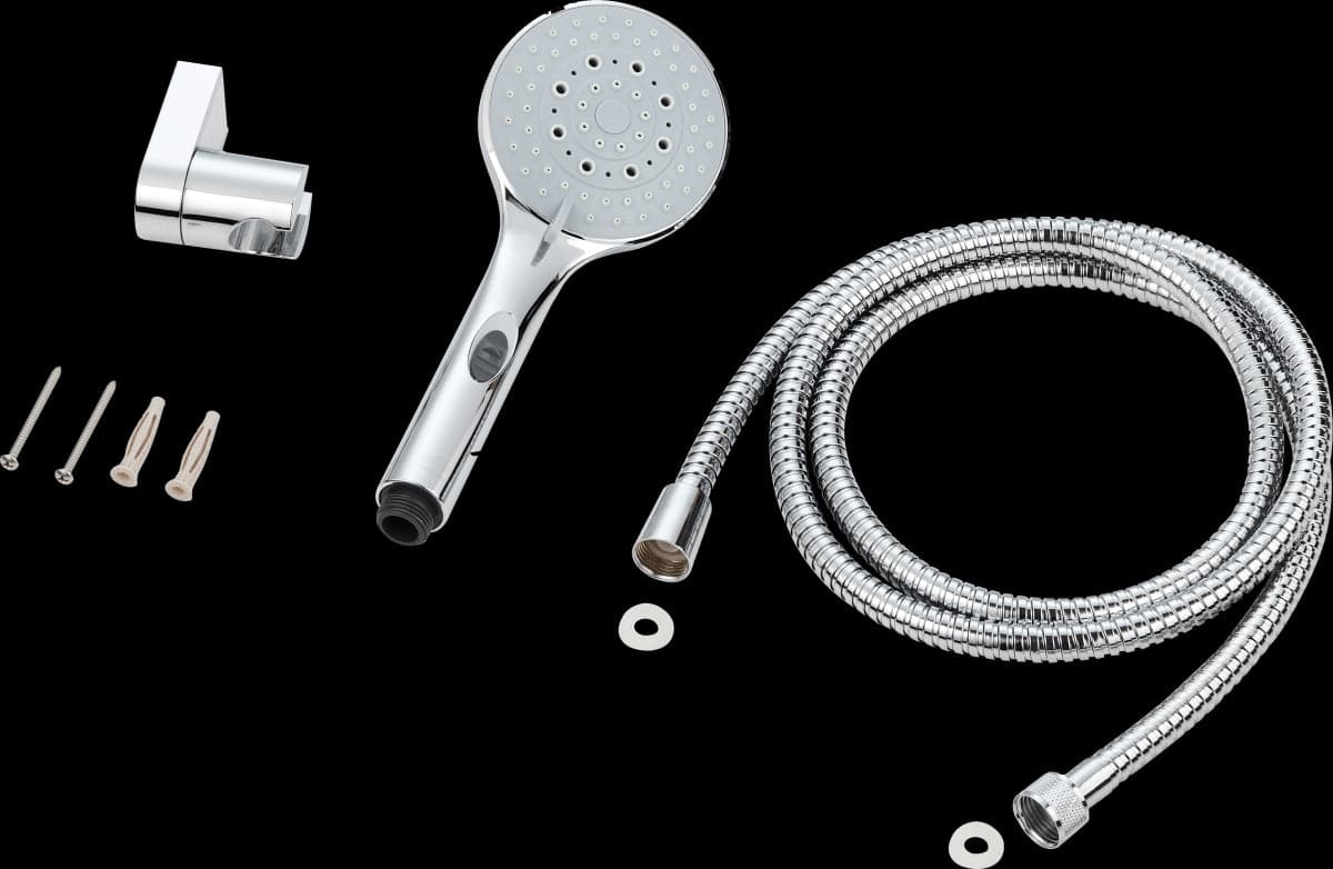 MINIKIT CINCO 5-JET HAND SHOWER, HOLDER AND HOSE - best price from Maltashopper.com BR430002162