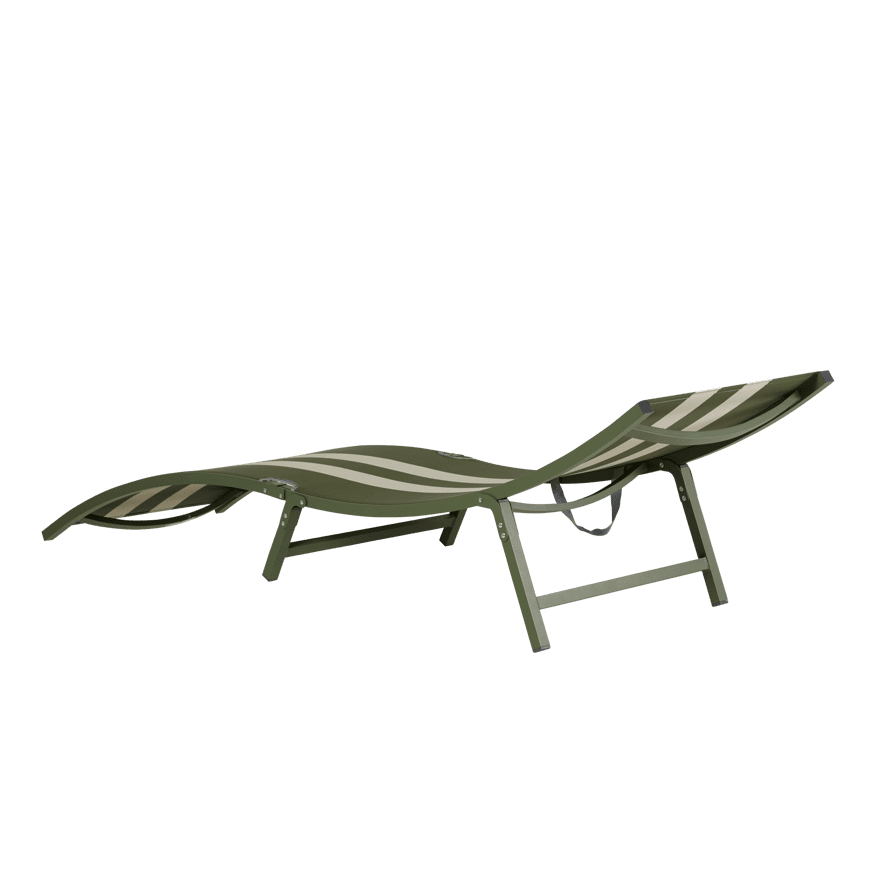 SILVES Khaki deckchair - best price from Maltashopper.com CS690466