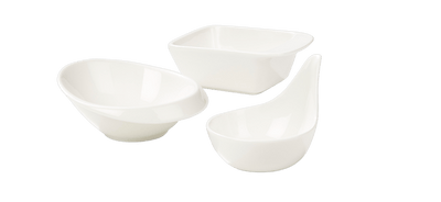 APERI White bowl,3 shapes variants - best price from Maltashopper.com CS642495-WHITE