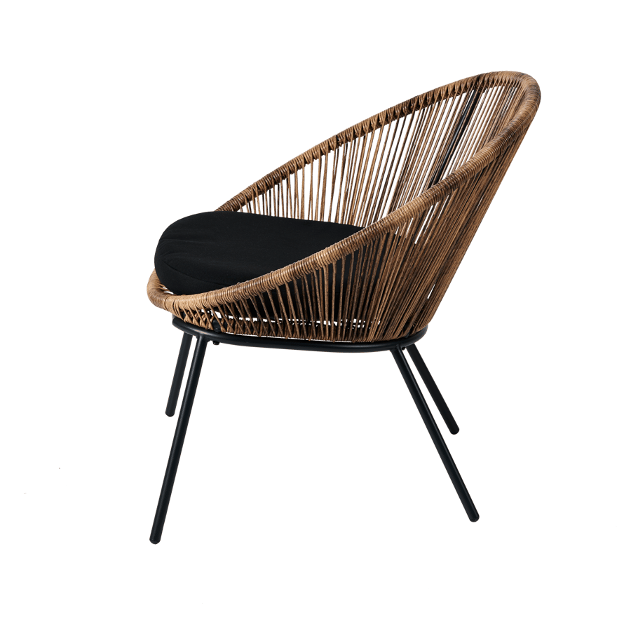 PAPAYO Lounge chair with natural cushion - best price from Maltashopper.com CS678825