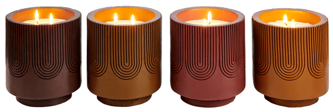 ARCO Scented jar candle 4 colours brown, yellow, green, . - best price from Maltashopper.com CS677453