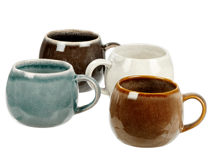 Casa COZY Mug blue H 11 cm - Ø 8,5 cm