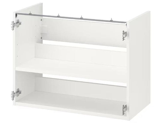 Ikea ENHET - Base cb f washbasin w shelf, white, 80x40x60 cm