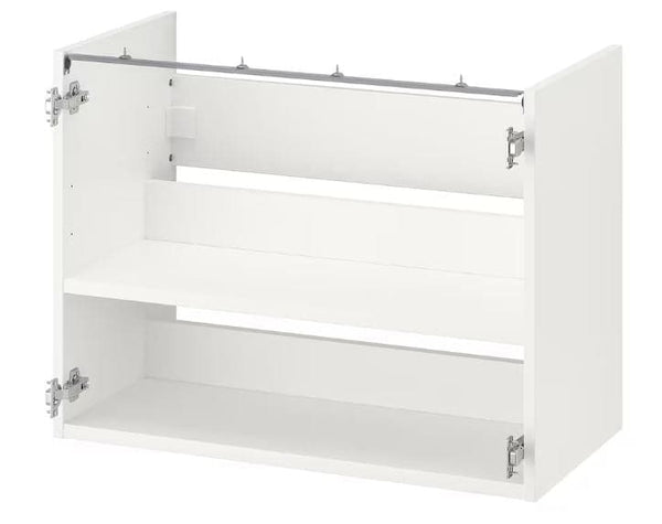ENHET base cb f washbasin w shelf, white, 80x60x40 cm