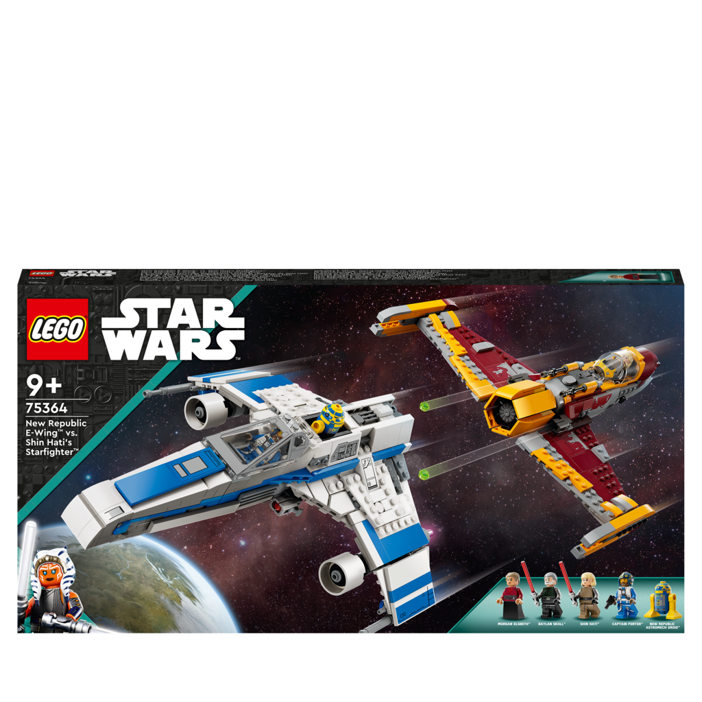 LEGO Star Wars: Ahsoka New Republic E-Wing vs. Shin Hati’s Starfighter Playset Based on The Ahsoka TV Series
