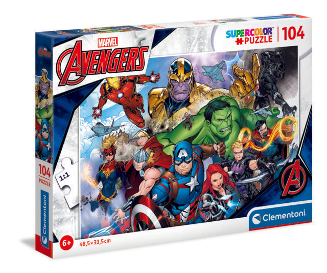 104 Piece Puzzle - Supercolor: Avengers