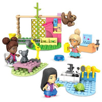 MEGA Barbie Animal Grooming Station Building Set with Accessories and 3 Micro-Dolls