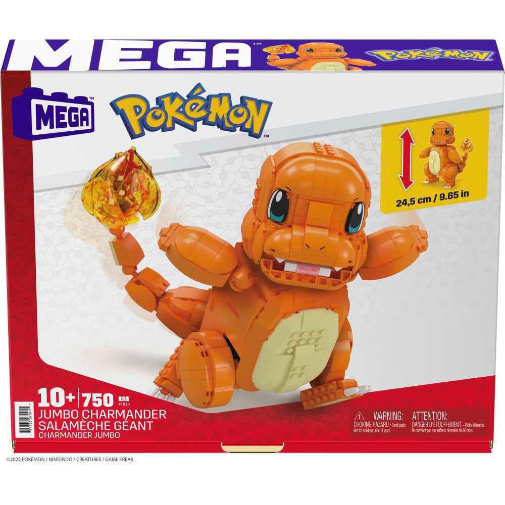 MEGA Pokémon Jumbo Charmander Building Set with Poké Ball