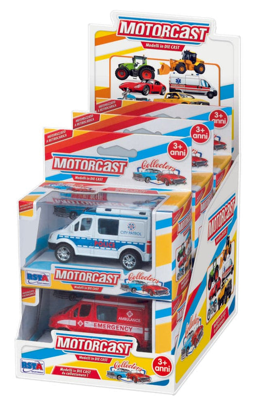 EMERGENCY VEHICLES MOTORCAST COLLECTORS BACK-CHARGE