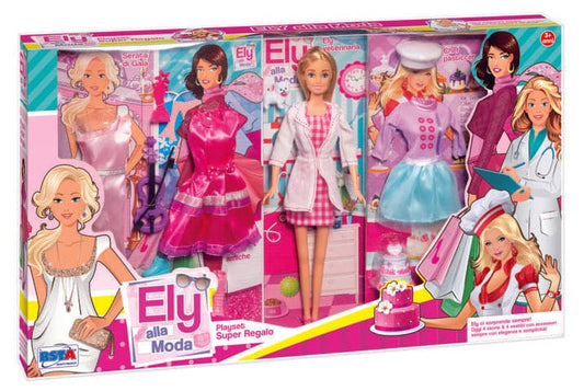 Ely - Trendy Playset with 3 Dresses