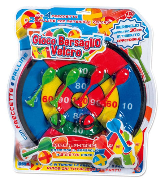 Toys Velcro Target 30 cm with 4 Darts and 2 Balls