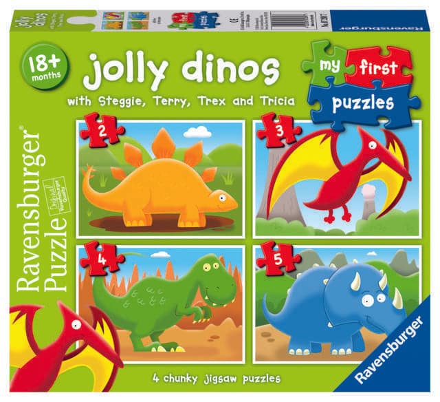 My First Puzzles: Puzzle 4 In 1 Dinosauri