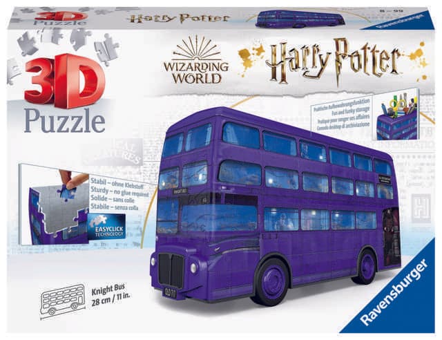 3 D Puzzle Midi Series Harry Potter London Bus Nighttime