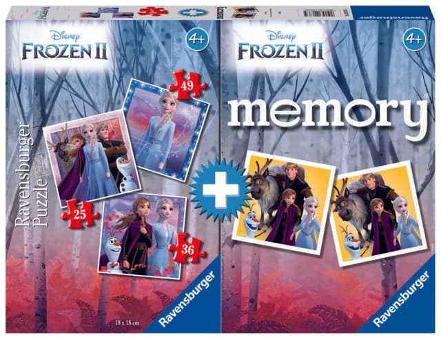 Multipack - Memory + 3 Puzzle: Frozen 2