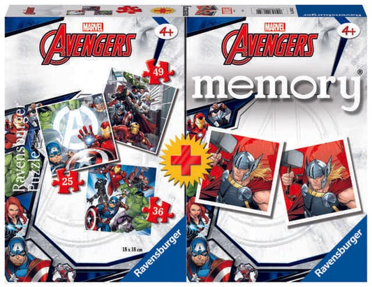 Multipack - Memory + 3 Puzzle: Avengers