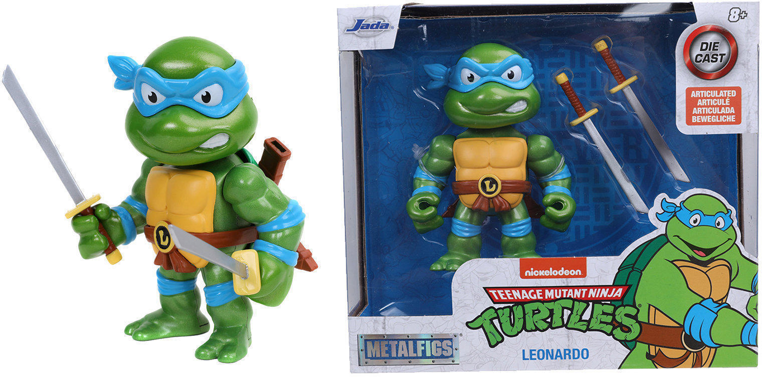 Jada Toys TMNT 4" Leonardo Teenage Mutant Ninja Turtle Die-cast Figure