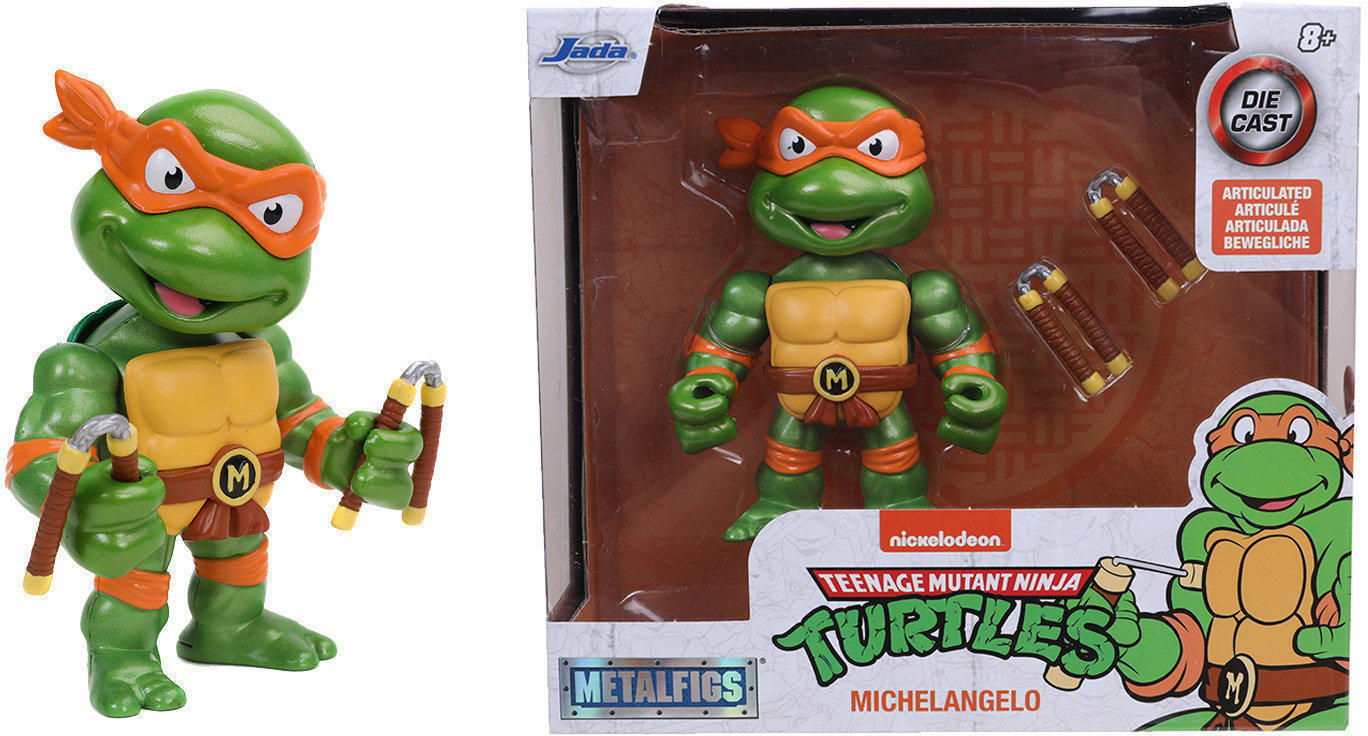 Jada Toys TMNT 4" Michelangelo Teenage Mutant Ninja Turtle Die-cast Figure