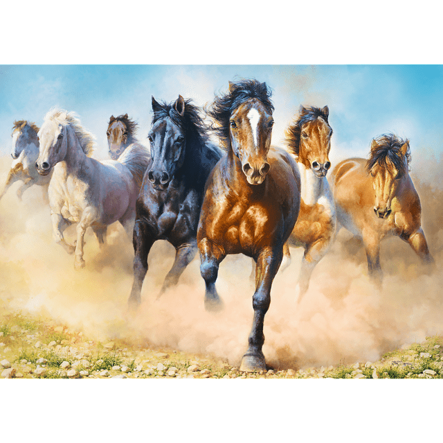 Puzzle Da 2000 Pezzi Galloping Herd Of Horses