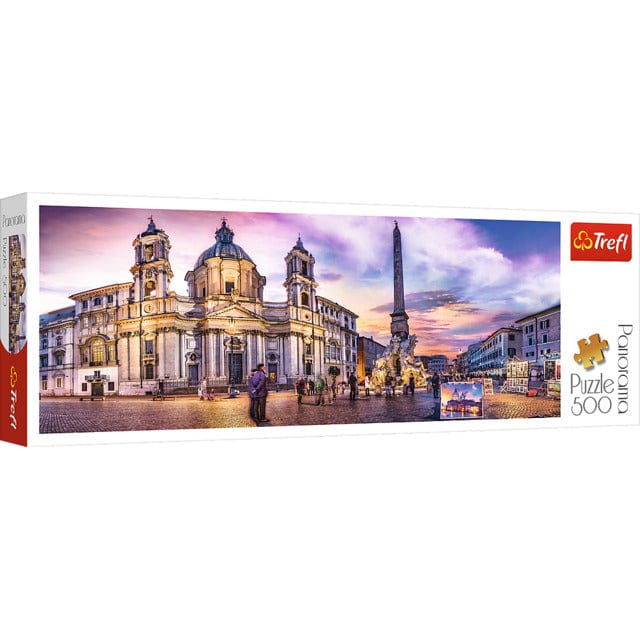 Toys 500 Piece Puzzle Panorama - Piazza Navona, Rome