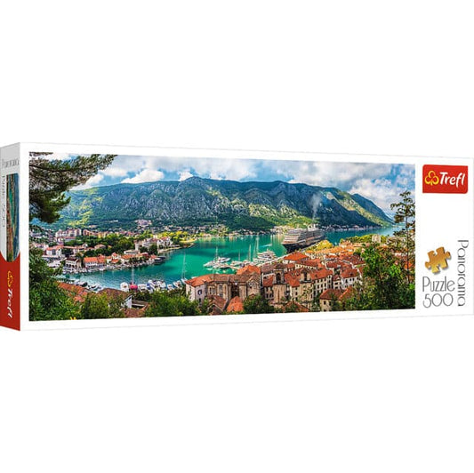 500 Piece Panorama Puzzle - Kotor, Montenegro