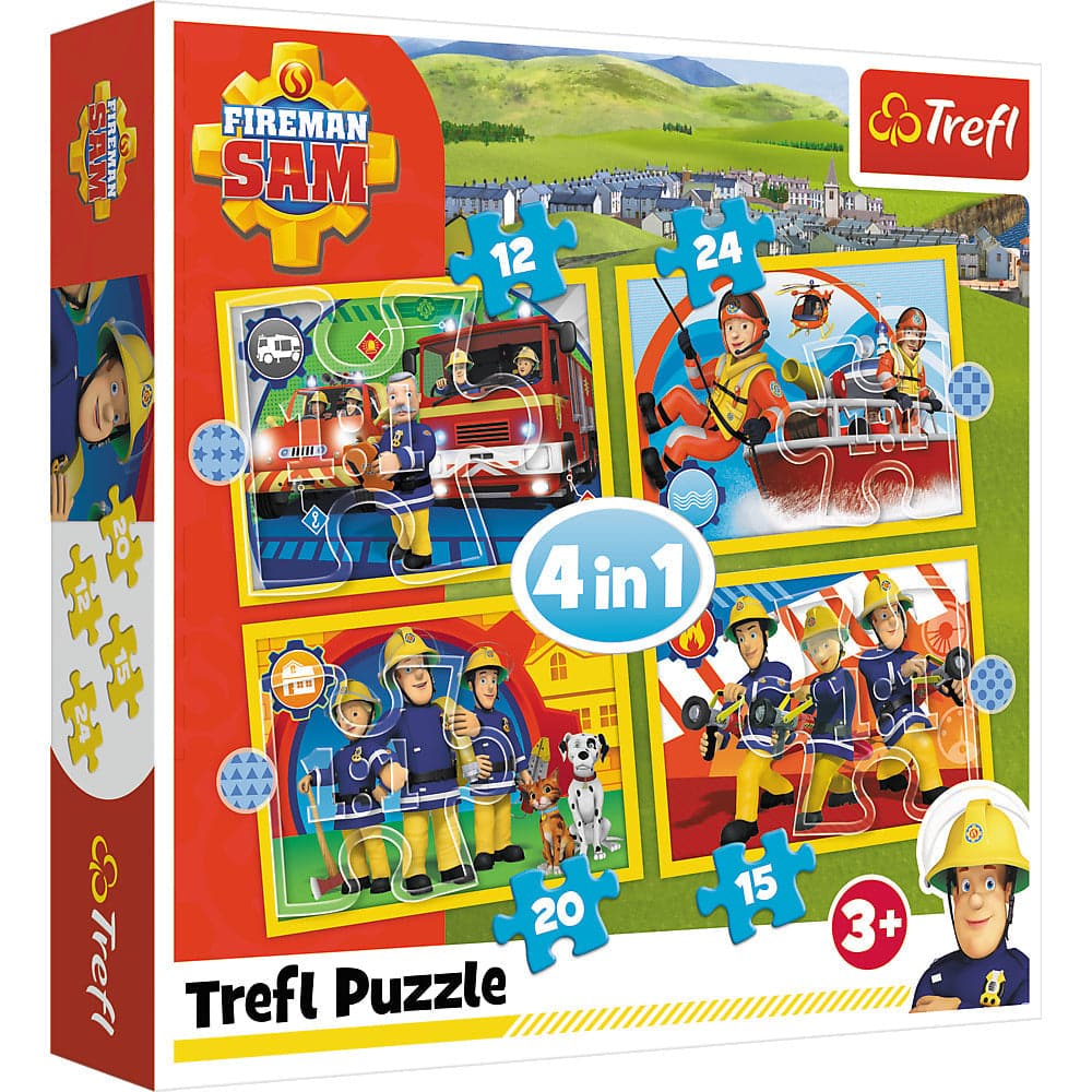 4 Puzzle In 1 Fireman Sam: The Prodigal Sam