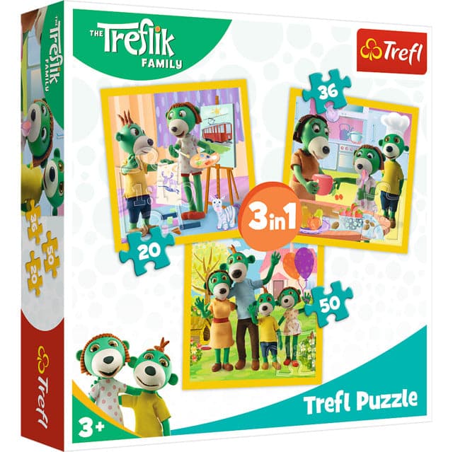 3 Puzzle In 1 Treflikow: Together Is Fun
