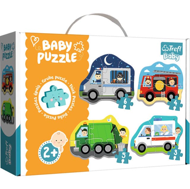4 Puzzle In 1 Baby Classic: Vehicles And Jobs