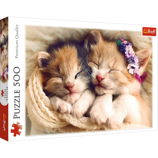 Toys 500 Piece Puzzle - Sleeping Kittens