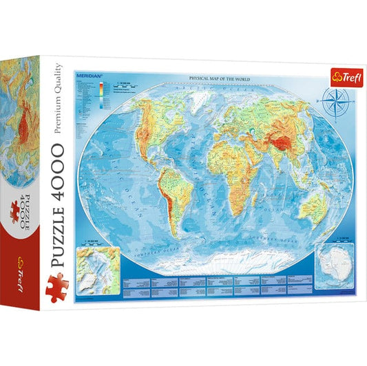 Toys Puzzle da 4000 Pezzi - Large Physical Map of The World