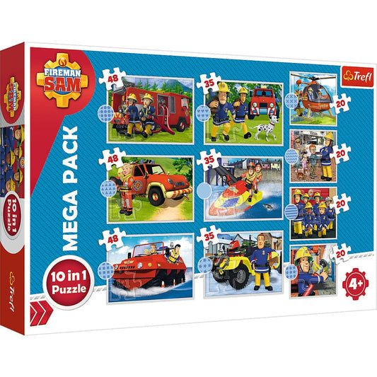 Toys Puzzles - 10in1 - Meet Fireman Sam's rescue / Prism A&D Fireman Sam