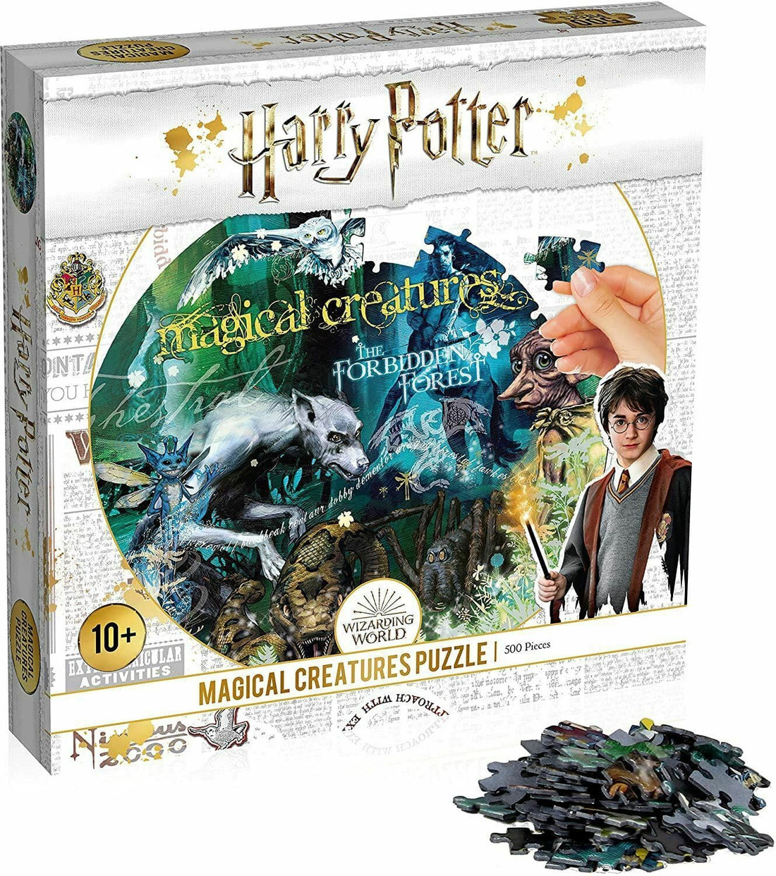 500 Piece Circular Puzzle Harry Potter Magical Creatures