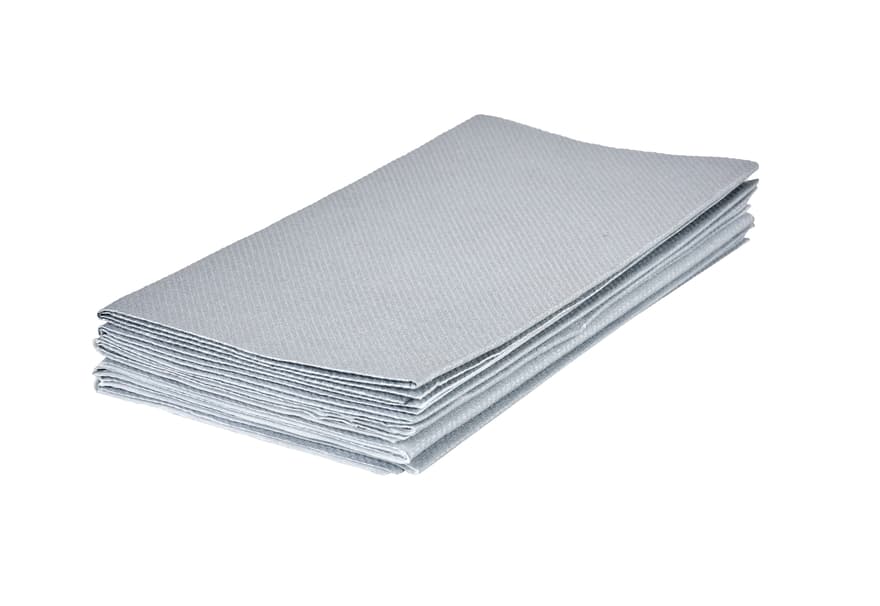 AIRLAID Napkins set of 12 silver W 40 x L 40 cm - best price from Maltashopper.com CS678076