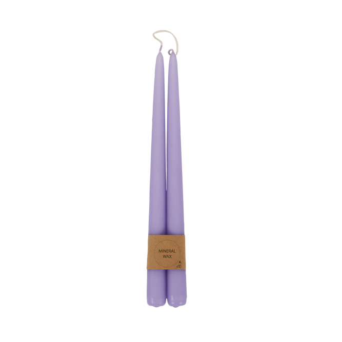 Casa TWO violet candles, L 30 cm - Ø 2,2 cm