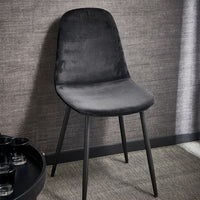 SILKE Black table chair H 86.5 x W 52 x D 41 cm - best price from Maltashopper.com CS611226