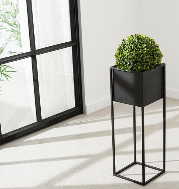 LARGO Planter 20x20x60 black H 60 x W 20 x D 20 cm - best price from Maltashopper.com CS606606