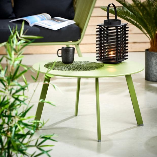 NURIO Green lounge table H 40 cm - Ø 70 cm - best price from Maltashopper.com CS629034