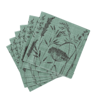 LOLIUM GREEN Set of 20 green napkins - best price from Maltashopper.com CS684733