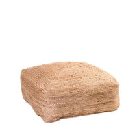 BRAID Natural pouf H 25 x W 60 x D 60 cm - best price from Maltashopper.com CS650342