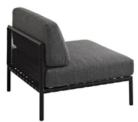 JUMBO Lounge chair black H 61 x W 87 x D 87 cm - best price from Maltashopper.com CS629412