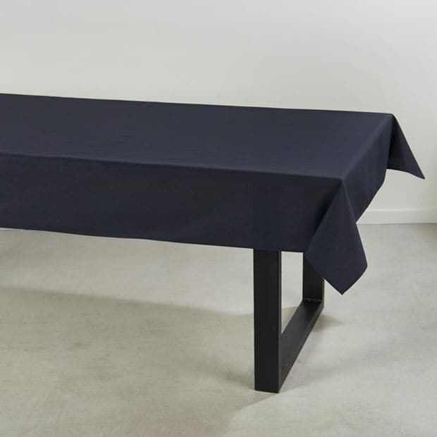 UNILINE Black tablecloth W 138 x L 200 cm - best price from Maltashopper.com CS615804