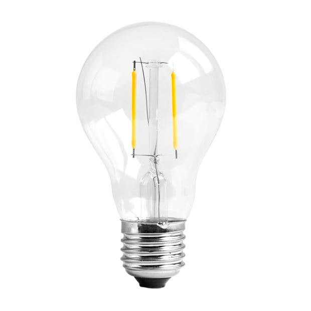 BATI Light bulb with transparent E27 battery H 10.5 cm - Ø 6 cm - best price from Maltashopper.com CS653849