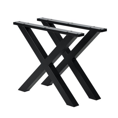 FORMAX Garden table with X legs black
