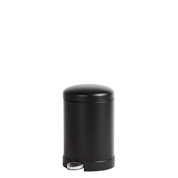 INDUSTRIA Black pedal bin H 27 x W 21 cm - Ø 27 cm - best price from Maltashopper.com CS608314