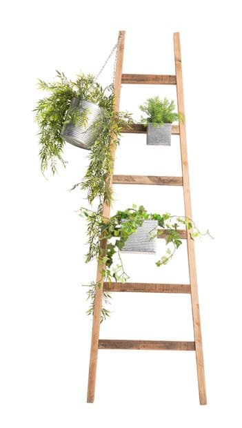 Casa RECYCLE Natural ladder H 150 cm - Ø 2,5 cm