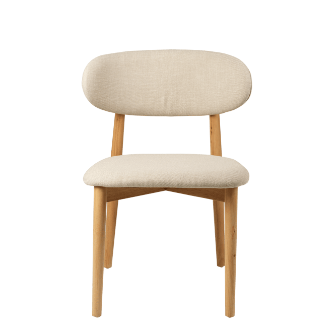 Casa FALCO Beige dining chair, H 78 x W 55 x D 51 cm