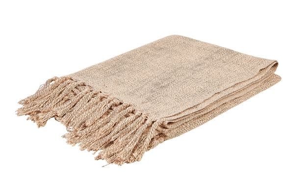 YOLANDA Plaid perzikrozeW 126 x L 150 cm