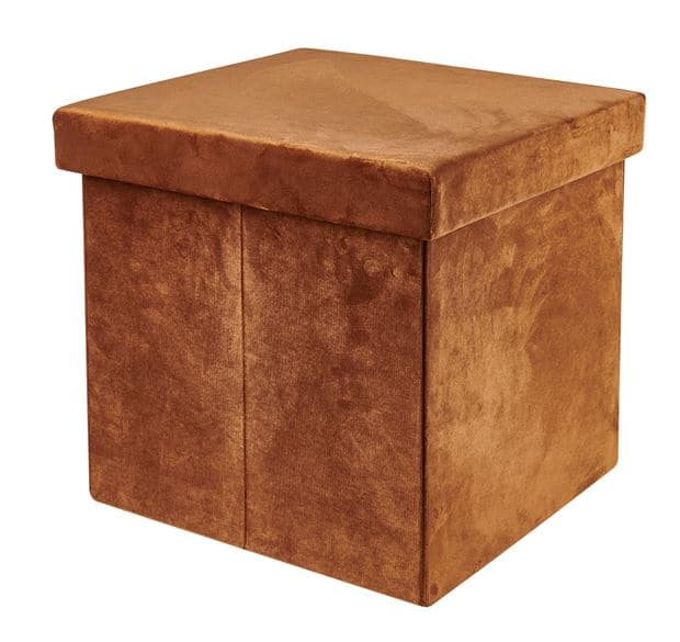 STORAGE Caramel pouf H 38 x W 38 x D 38 cm - best price from Maltashopper.com CS659988