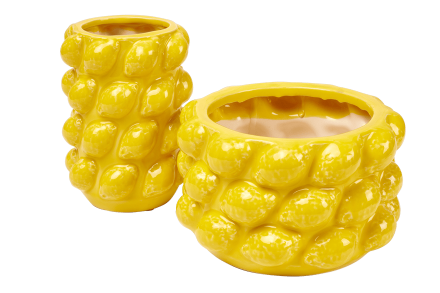 LEMON Plant pot yellow - best price from Maltashopper.com CS680729