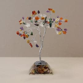 Bliss Gemstone Tree with Organite Base - 80 Stone - Multi