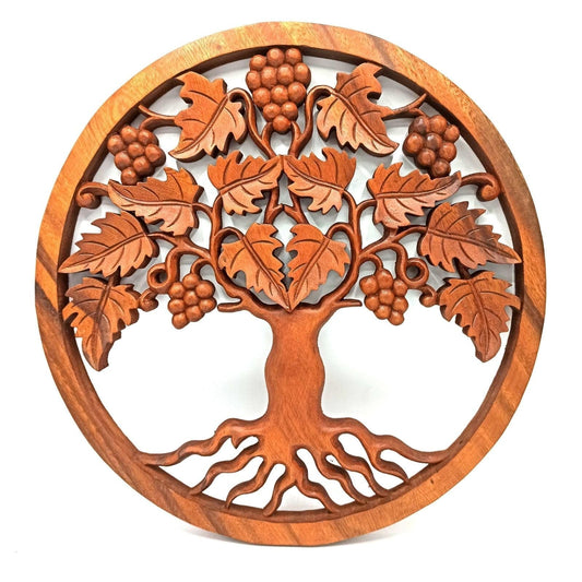 Bliss Tree of Life Grapes Panel - 40cm